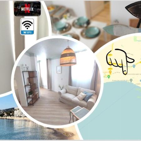 Plage & Confort 3 Pieces Parking Clim Et Wifi Antibes Buitenkant foto